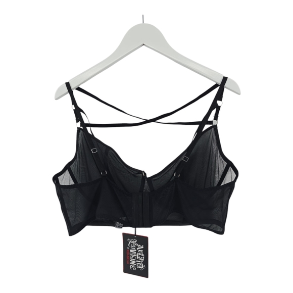 Avril Lavigne x Killstar NWT dare2luv Bra Size 4XL in Black - Picture 6 of 8